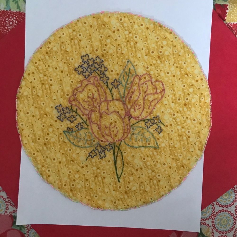 Handmade/ Hand Stitched Doily - Picture 2 of 7